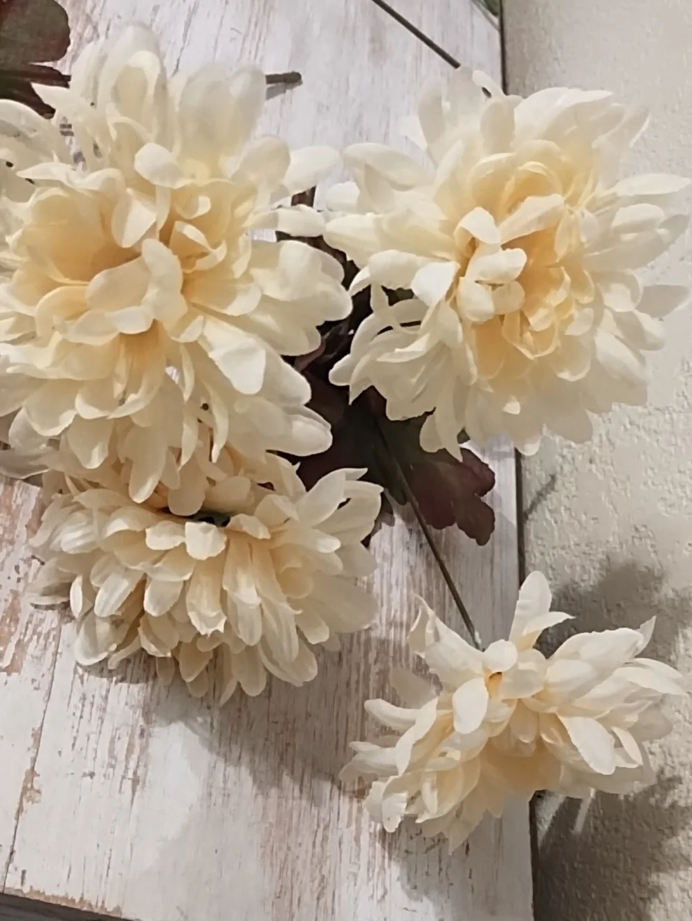Artificial Cream Floral Bouquet Stems - Home Accents